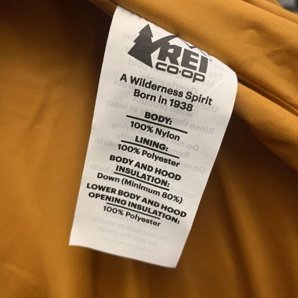 REI Norseland 2.0 Womens Down Insulated Parka Coat Rustic Gold XS NWT - Picture 6 of 6